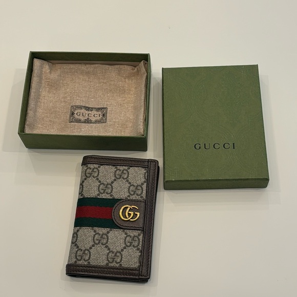 ⭐️NWT Gucci Supreme Wallet OPHIDIA CARD CASE Authentic from Jacksonville, FL - Picture 4 of 12